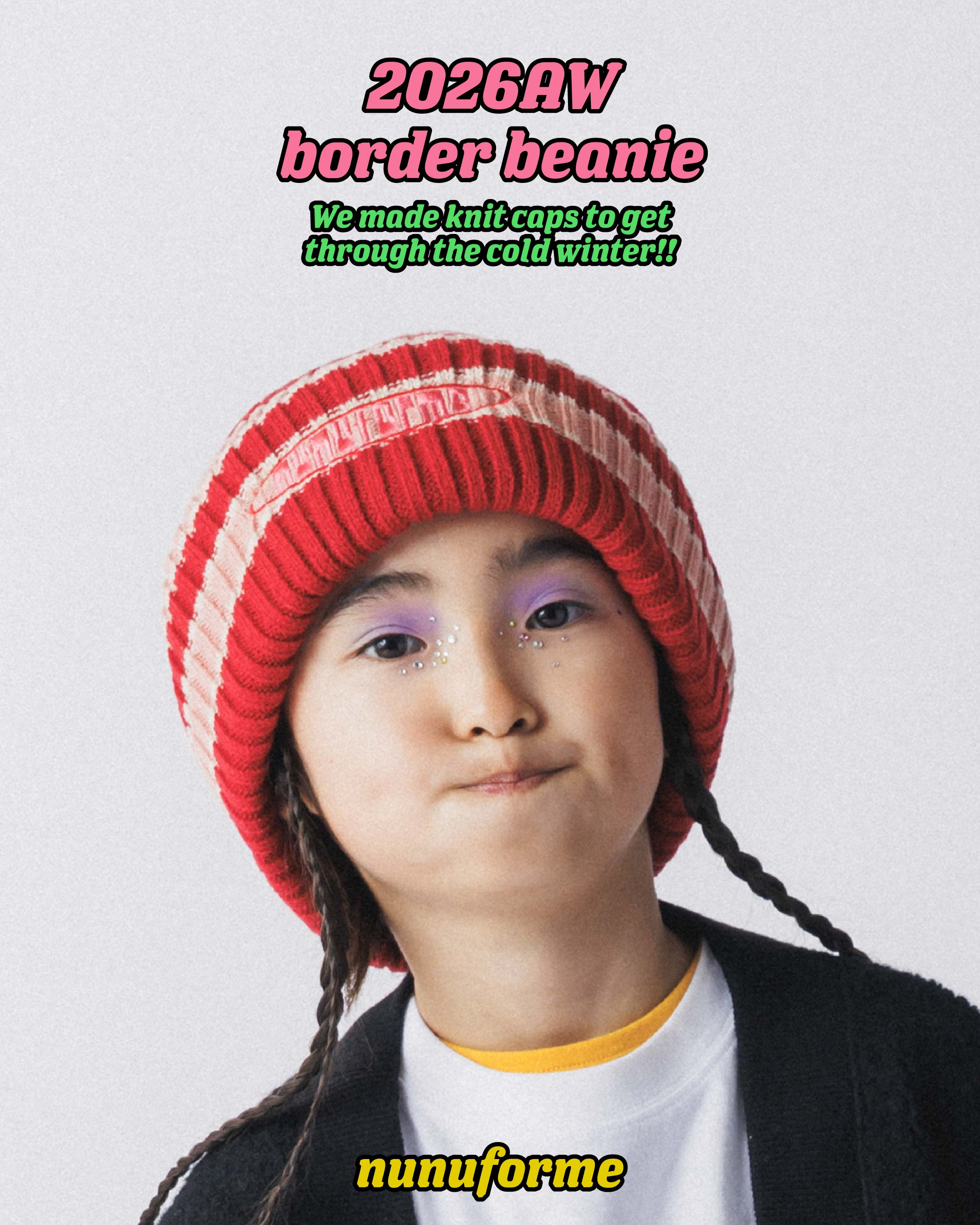 WEB限定＞RT-5944/2026WS border beanie