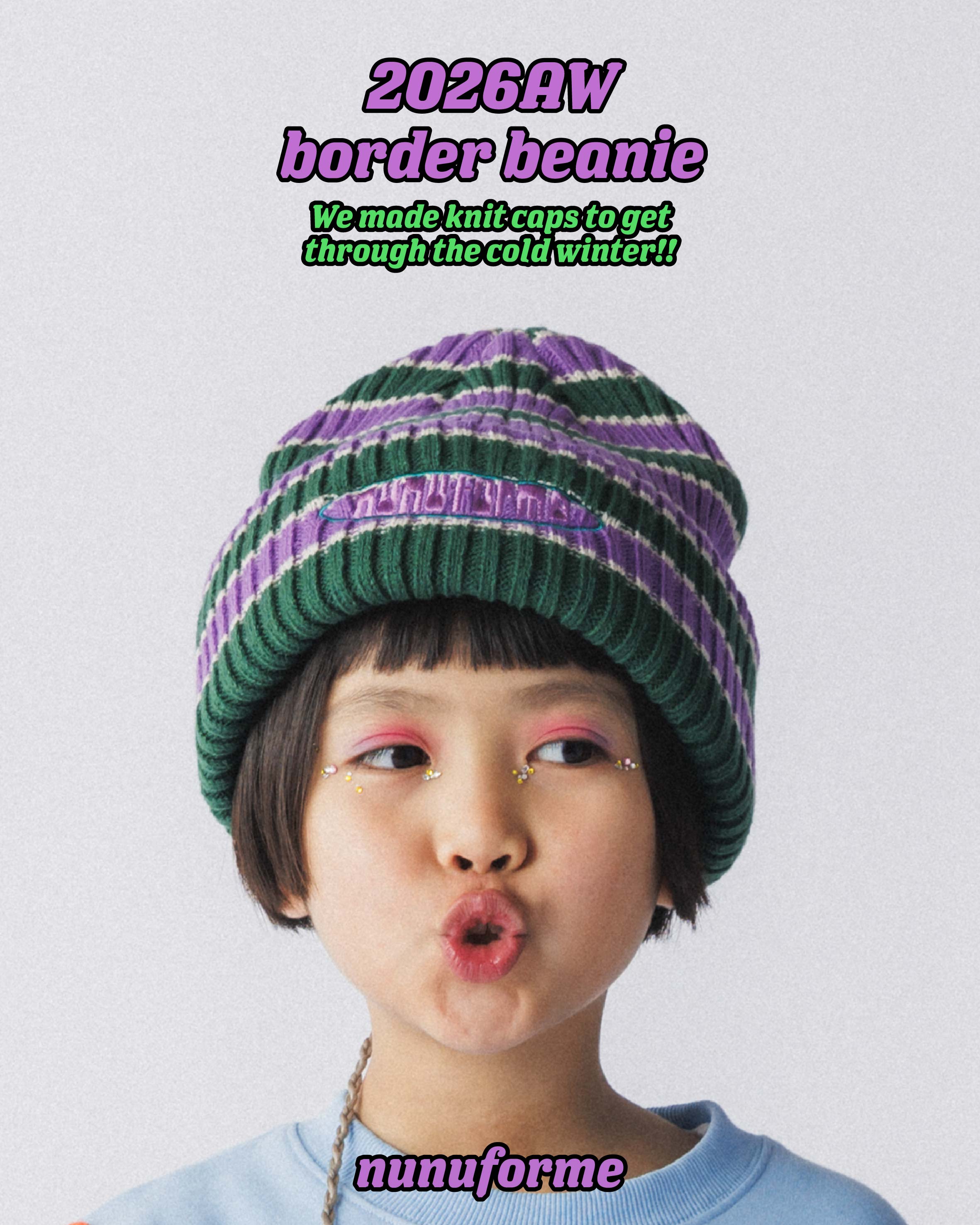＜WEB限定＞RT-5944/2026WS border beanie
