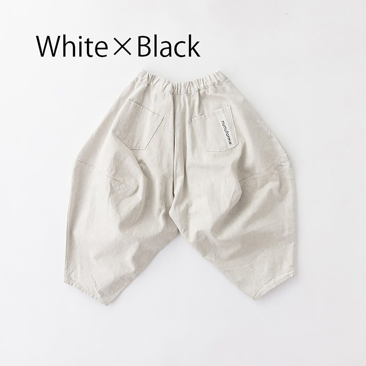 ns-621-173/<定番商品>白黒デニムポインテッドデニムパンツ