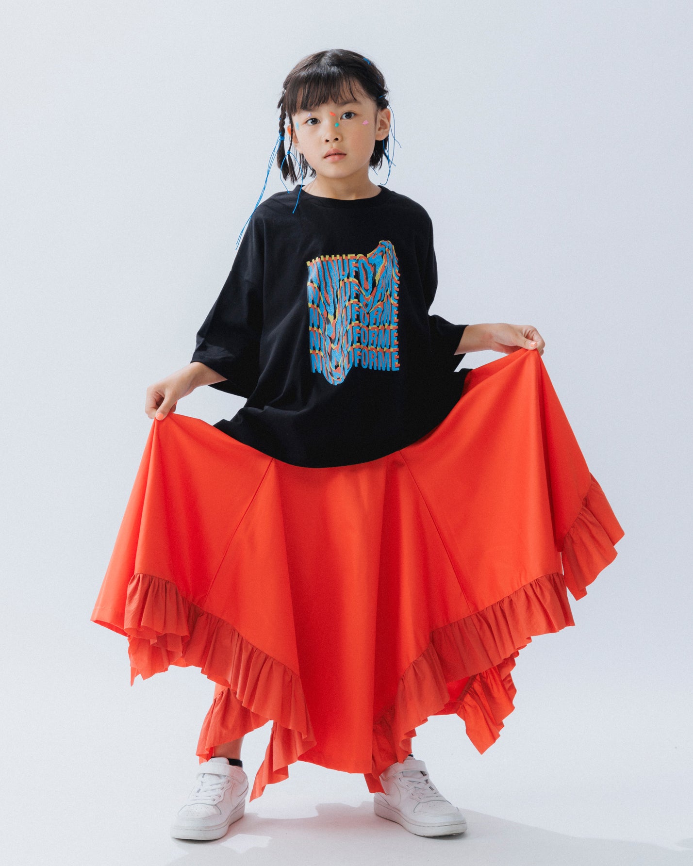 nt25-005-05 グリッチロゴプリントT